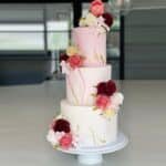 3 tier wedding cake