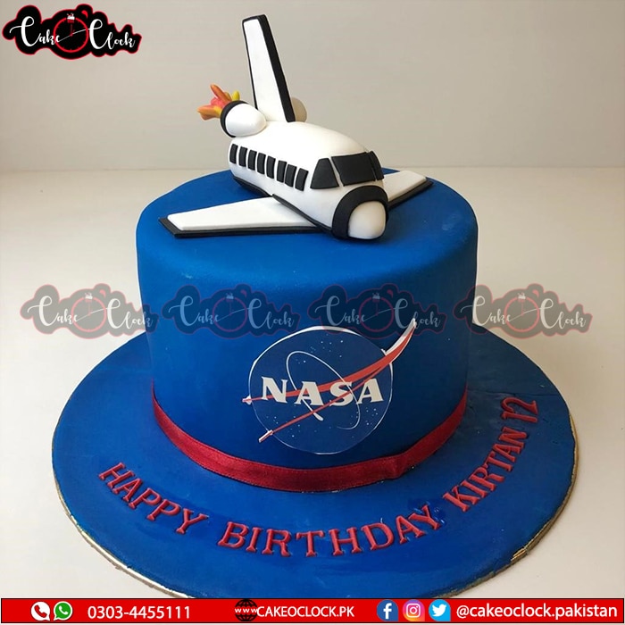 Nasa Rocket Theme Cake