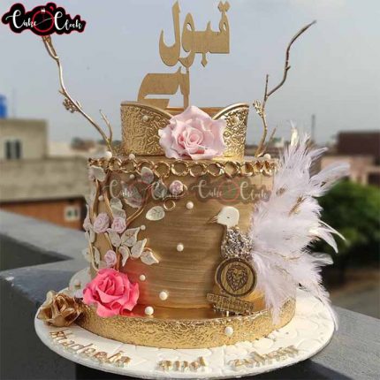 Qabool Hai Cake In Golden