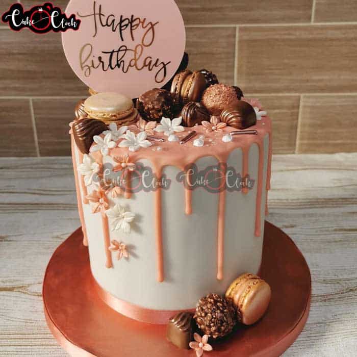 Pretty Pink Birthday Cake