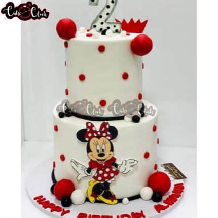 2 Tier Sweet Mickey Cake For 2nd Birthday