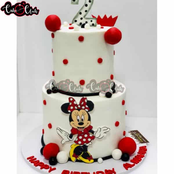 2 Tier Sweet Mickey Cake For 2nd Birthday