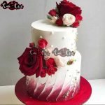 2 Tier Fresh Flowers Cake