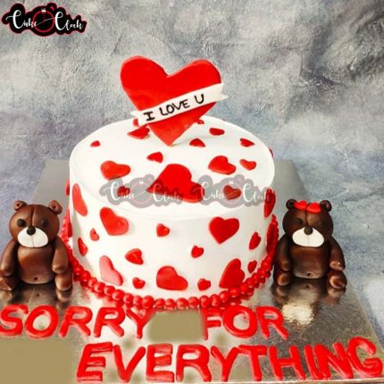 Sorry For Everything Love Theme Cake