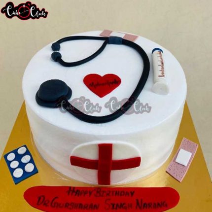Happy Birthday Doctor Theme Cake