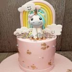 Happy Unicorn Theme Cake