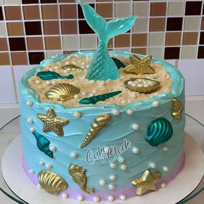 Mermaid Theme Fancy Cake