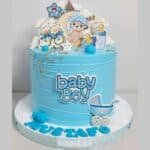 baby boy theme cake