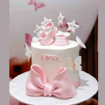 baby girl theme cake