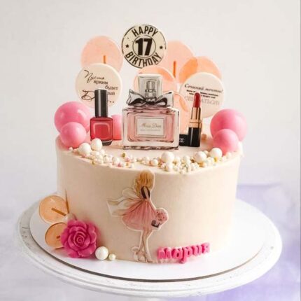 beauty theme cake