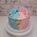 boy and girl theme cake