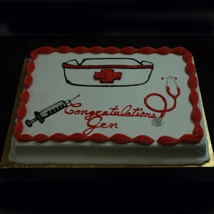 Nursing Party Congratulations Cake