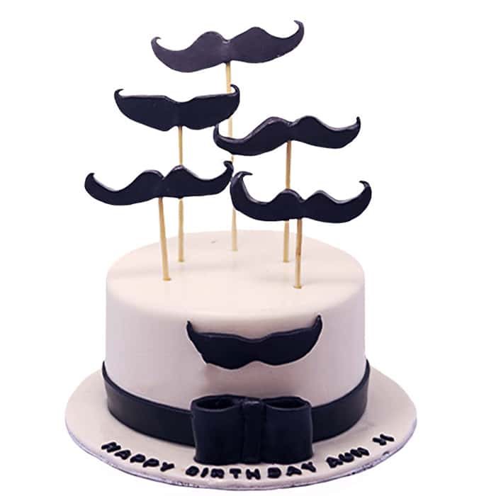 Mustaches Theme Cake For Fathers Day Cakes