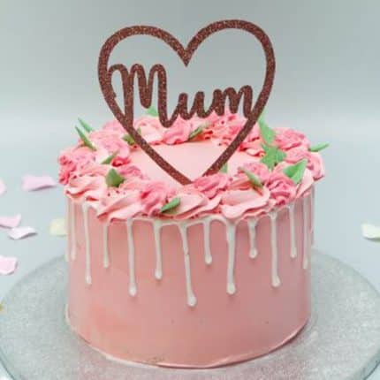 Rose Drip Theme Mothers Day Cake