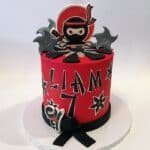 ninja theme cake