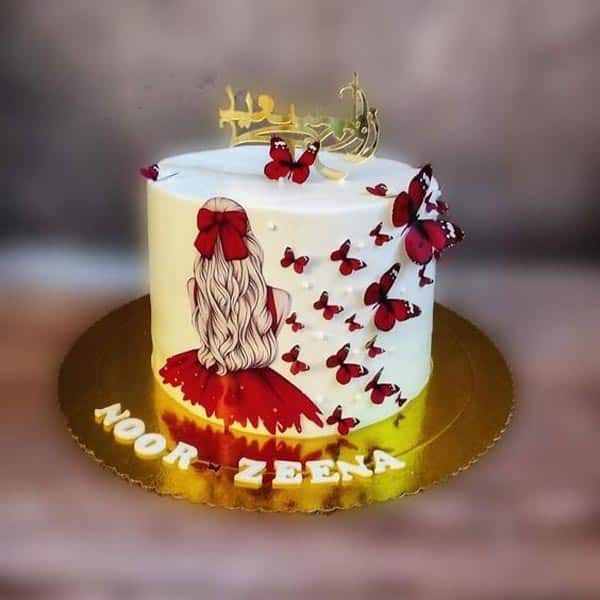 red dol cake