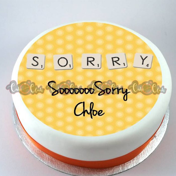 Fondant So Sorry Cake