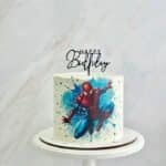 spider men birthday cake