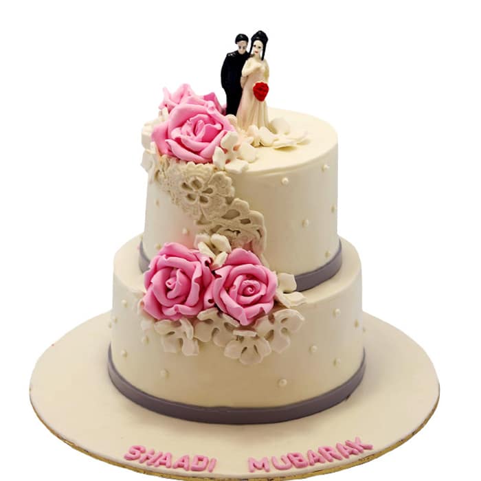 Shaadi Mubarak Wedding Cake