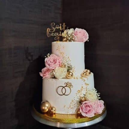 -mr and mrs cake