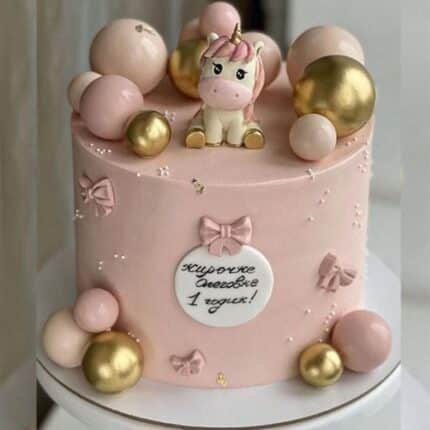 baby girl theme cake