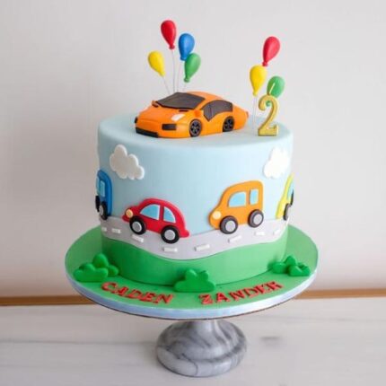 car theme cake