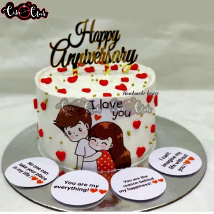 cute Love Theme Cake