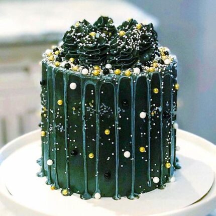 green theme cake