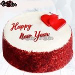 heart theme celebrating cake