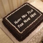 new year chocolate cake