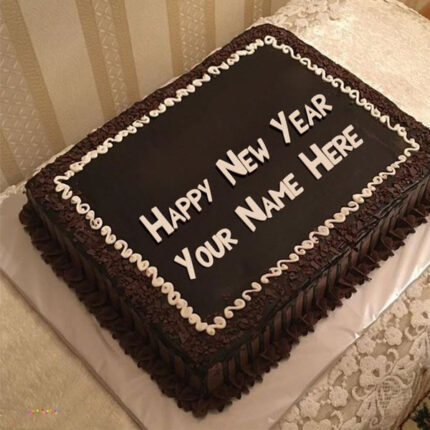 new year chocolate cake