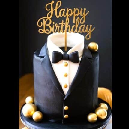 black theme cake