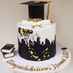 Black white and gold