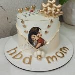 Gold Hearted Love Cake