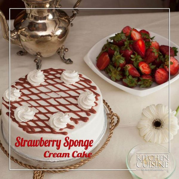 Strawberry Sponge Cream Cake