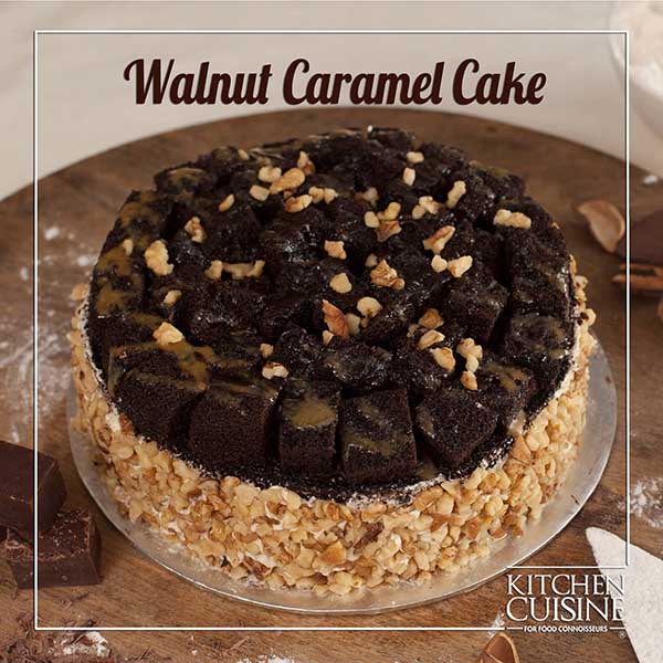 Walnut Caramel Cake