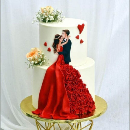 wedding couple cake