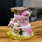 2 tier congratulation cake