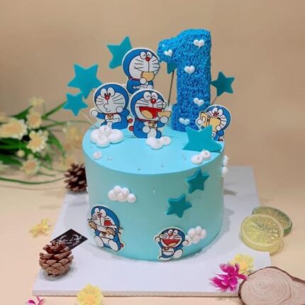 mini doremon cake