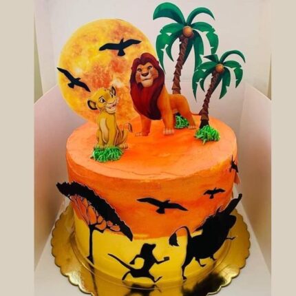 lion king theme cake