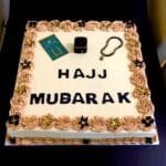 hajj mubarak square cake